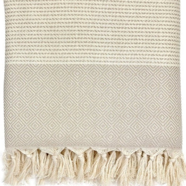 Diamond Stripe 100% Turkish Cotton Throw