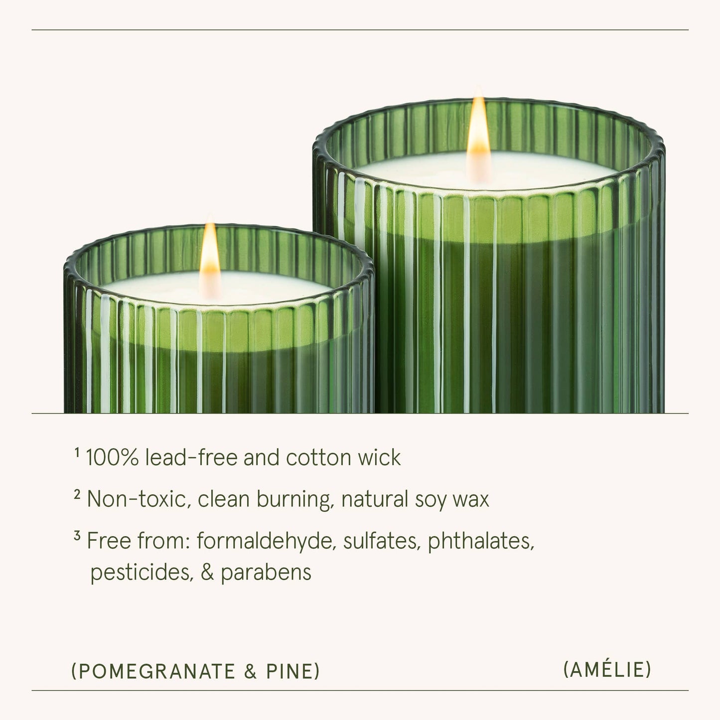 La Jolie Muse Amélie Collection - Pomegranate & Pine 11oz Candle