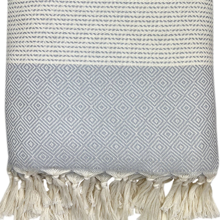 Diamond Stripe 100% Turkish Cotton Throw