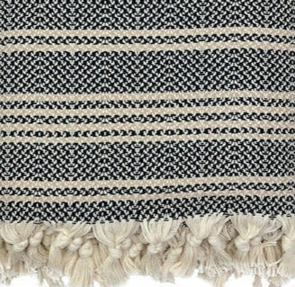 Woven Stripe 100% Turkish Cotton Throw