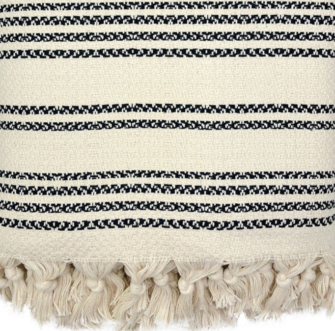 Woven Stripe 100% Turkish Cotton Throw